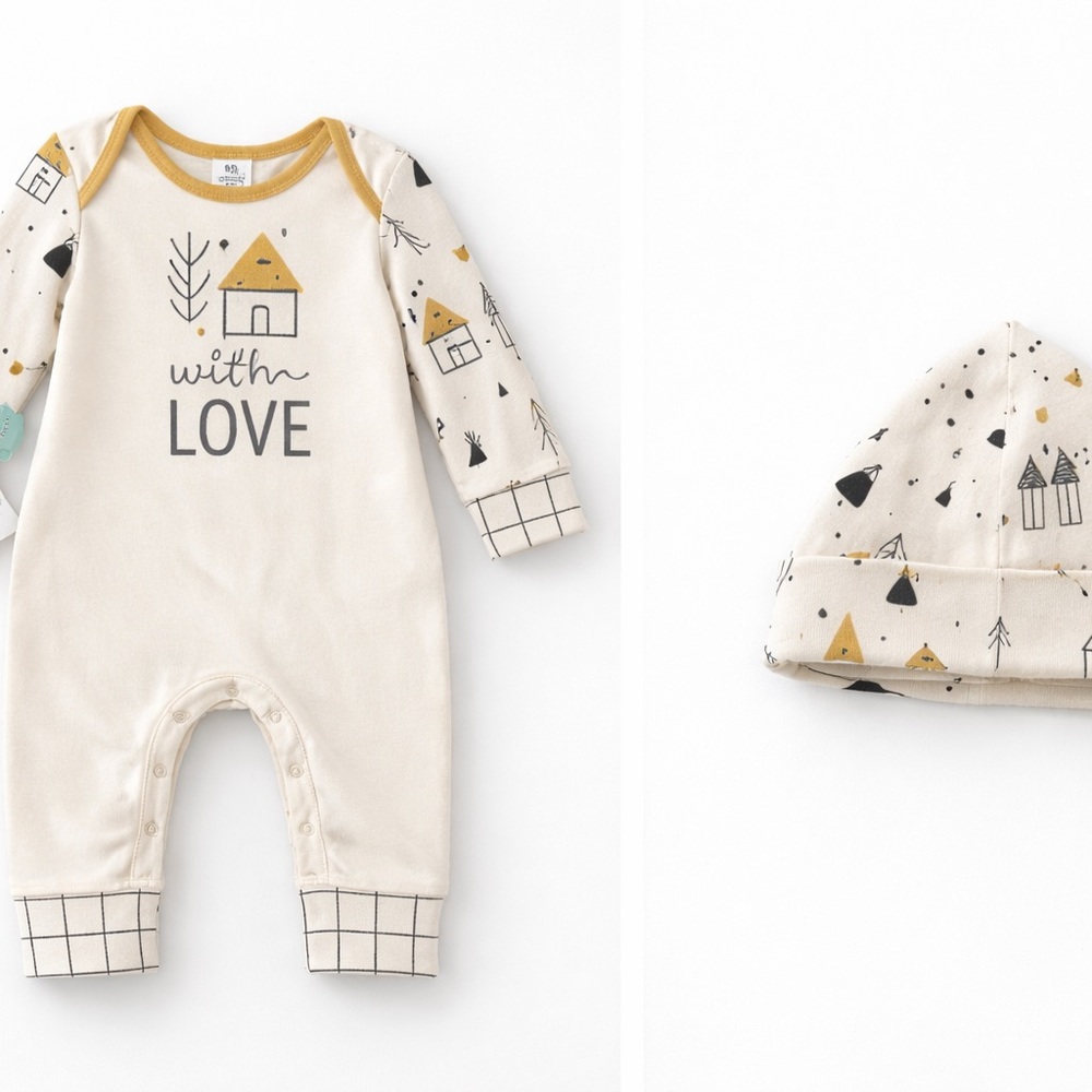 Tesa Babe NWT Baby Romper “Made With Love” – Size 6–12M